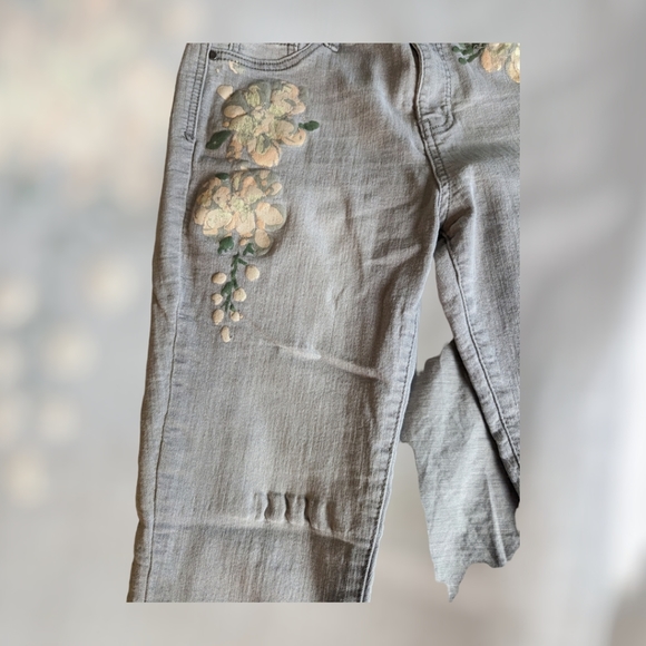 Catherine Malandrino Painted Skinny Jeans - Picture 5 of 6